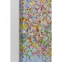 Tableau Touched éléphant fleurs jour 80x100cm Kare Design