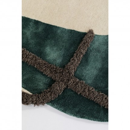 Tapis Tide 170x240cm vert et beige Kare Design