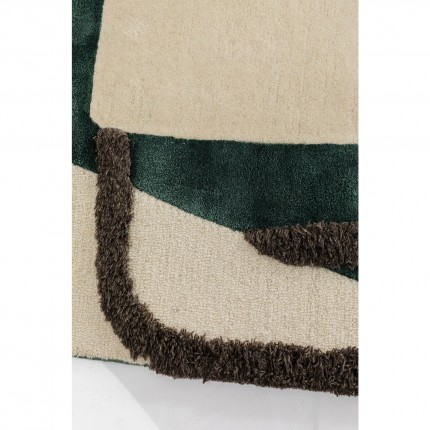 Tapis Tide 170x240cm vert et beige Kare Design