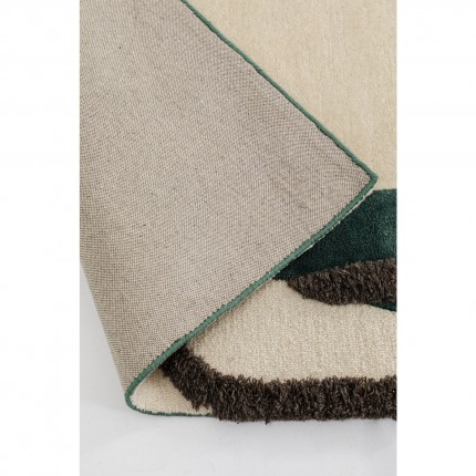 Tapis Tide 170x240cm vert et beige Kare Design