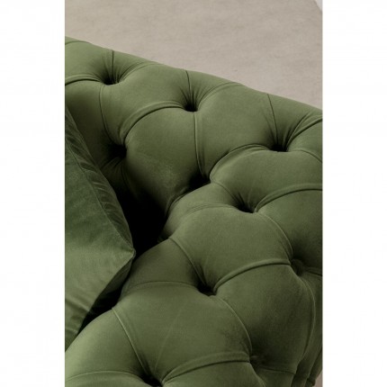 Canapé Bellissima 2 places velours vert Kare Design