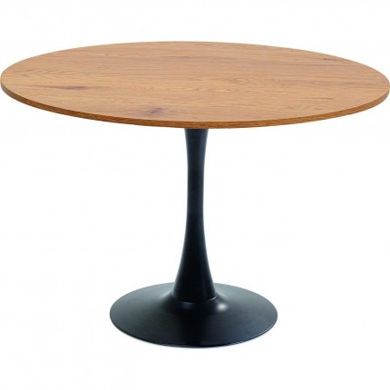 Table Schickeria 110cm chêne et noire Kare Design