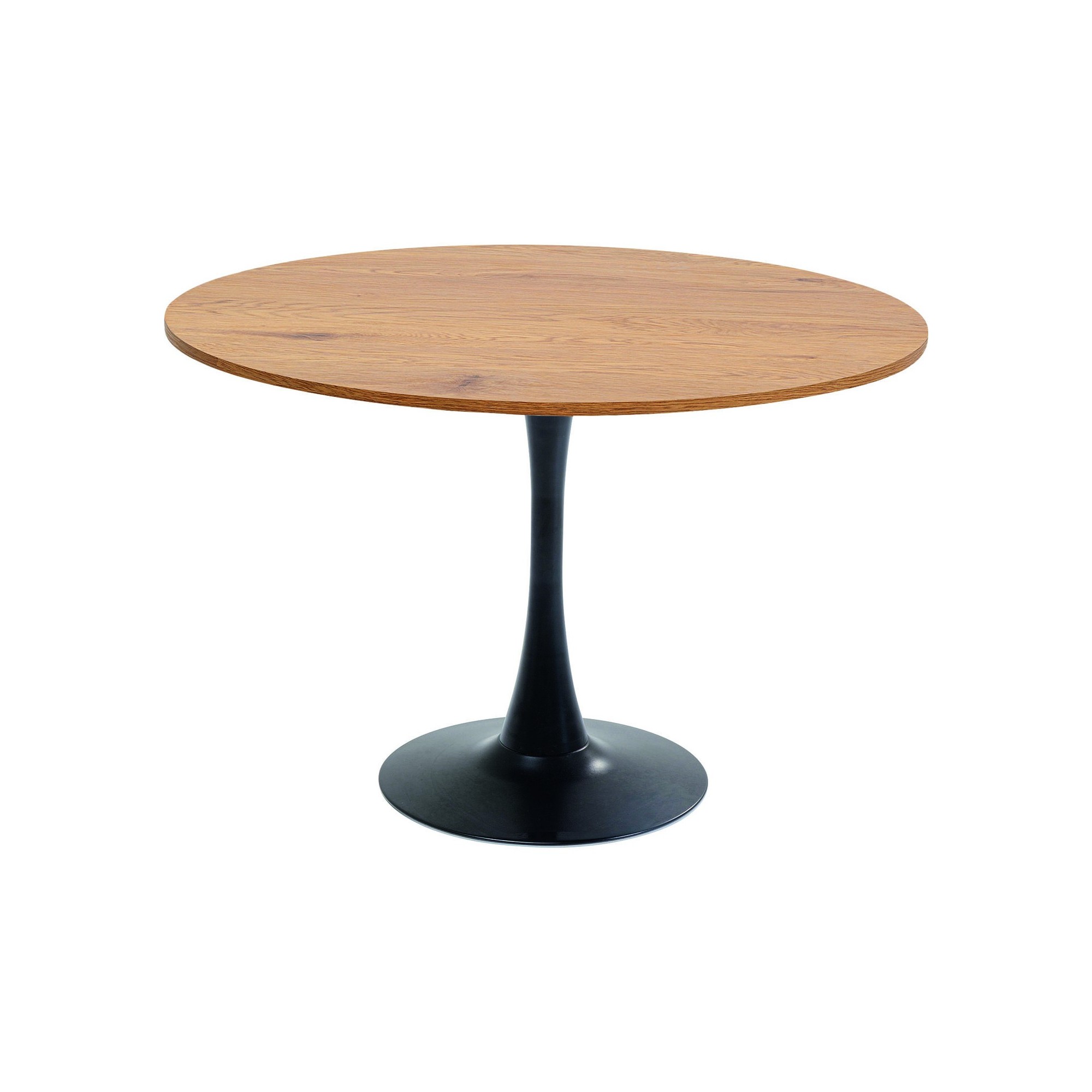 Table Schickeria 110cm chêne et noire Kare Design