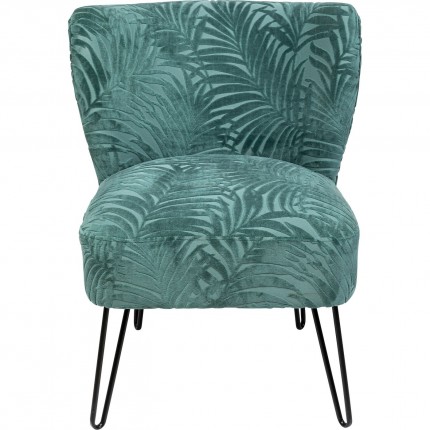 Fauteuil Palm Springs bleu Kare Design Fauteuil Palm Springs bleu Kare Design