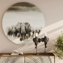 Bougeoir tête d'éléphant noir 49cm Kare Design