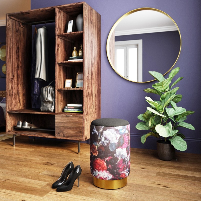 Mirror Curve Round Brass Ø100cm Kare Design