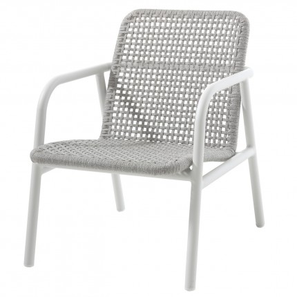 Fauteuil de jardin Diego blanc et gris Gescova