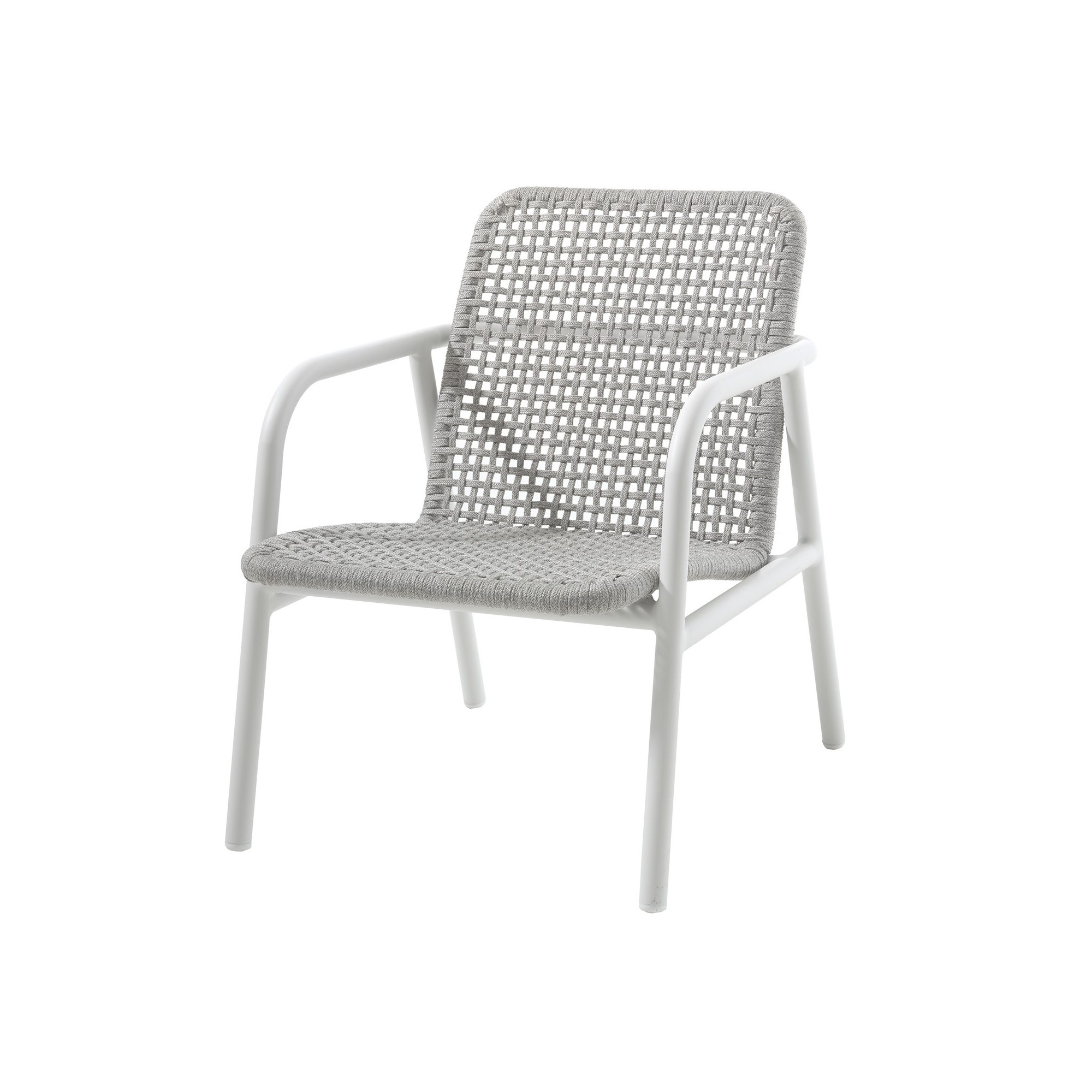 Fauteuil Diego blanc et gris Gescova
