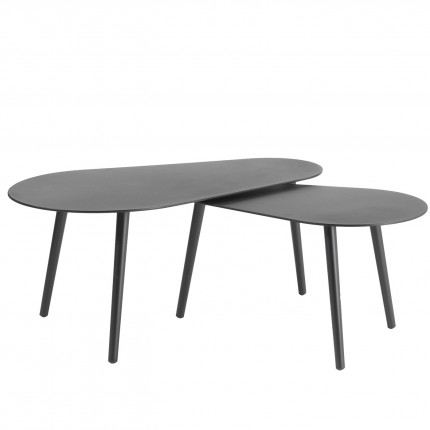 Tables basses Diego blanches set de 2 Gescova Tables basses Diego blanches set de 2 Gescova