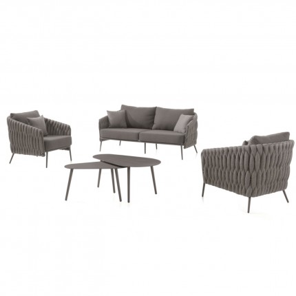 Outdoor Coffee Table Diego black (2/set) Gescova