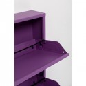 Casier à chaussures Caruso violet 3 tiroirs Kare Design