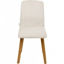 Chaise Lara Cord côtelée crème Kare Design