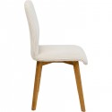 Chaise Lara Cord côtelée crème Kare Design