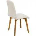 Chaise Lara Cord côtelée crème Kare Design