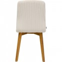 Chaise Lara Cord côtelée crème Kare Design