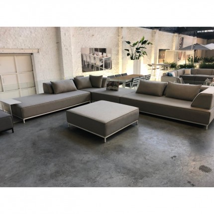Outdoor stool Avenatti grey and white Gescova