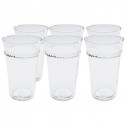Verres à eau hauts Georgia set de 6 Kare Design