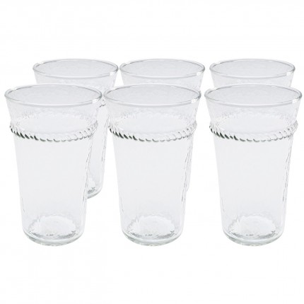 Verres à eau hauts Georgia set de 6 Kare Design