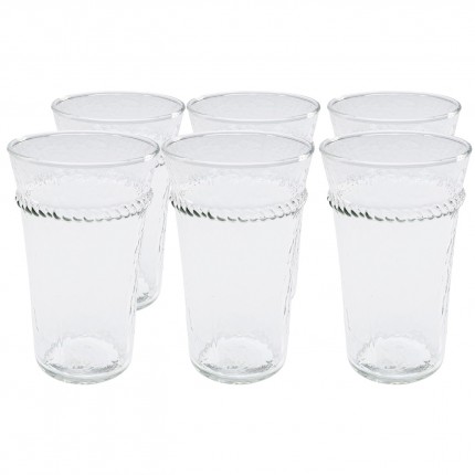 Verres hauts Georgia set de 6 Kare Design