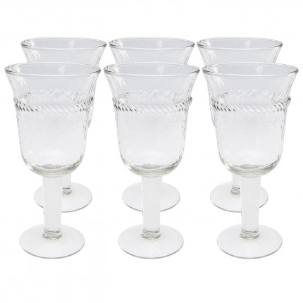 Verres à vin Georgia set de 6 Kare Design