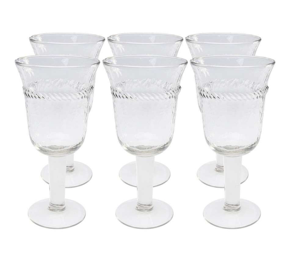 Verres à vin Georgia set de 6 Kare Design