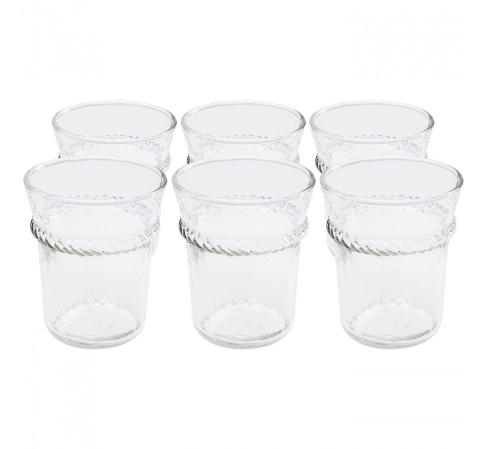Verres à eau Georgia set de 6 Kare Design