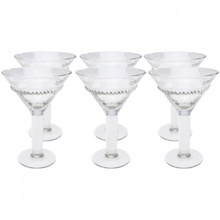 Verres à cocktail Georgia set de 6 Kare Design