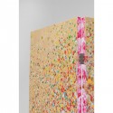 Paravent doré fleurs roses Kare Design