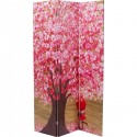 Paravent doré fleurs roses Kare Design