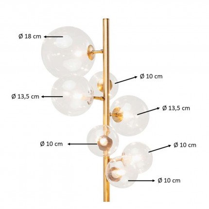 Lampadaire Bello Sette 162cm Kare Design