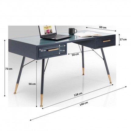 Bureau La Gomera 140x60cm Kare Design