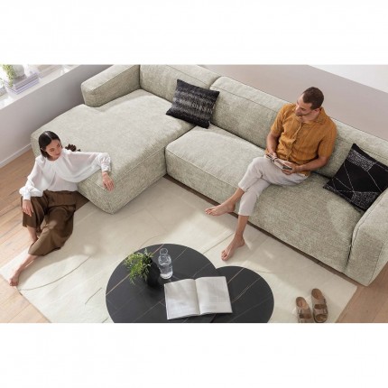 Canapé d'angle Henry 285cm crème gauche Kare Design