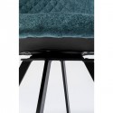 Chaise avec accoudoirs pivotante Coco bleue Kare Design