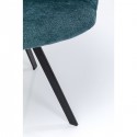 Chaise avec accoudoirs pivotante Coco bleue Kare Design
