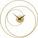Horloge murale Circular dorée 74cm Kare Design