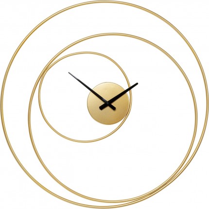 Horloge murale Circular dorée 74cm Kare Design