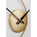 Horloge murale Circular dorée 74cm Kare Design