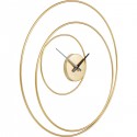 Horloge murale Circular dorée 74cm Kare Design