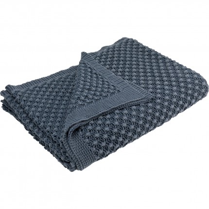 Plaid Classico bleu 200x150cm Kare Design