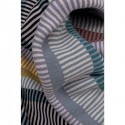 Plaid rayures 200x150cm bleu Kare Design