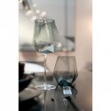 Verres à vin Diamond fumé set de 4 Kare Design
