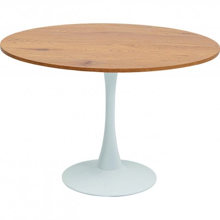 Table Schickeria 110cm chêne et blanche Kare Design