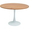 Table Schickeria look chêne blanc Ø110cm