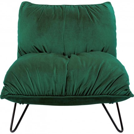 Fauteuil Port Pino velours vert Kare Design