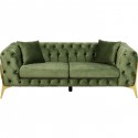 Canapé Bellissima 2 places velours vert Kare Design