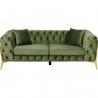 Canapé Bellissima 2 places velours vert Kare Design