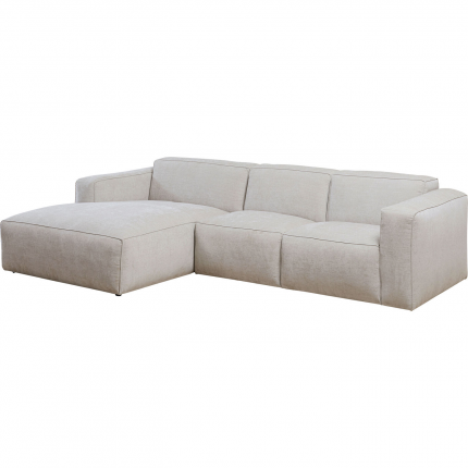 Canapé d'angle Henry 285cm crème gauche Kare Design