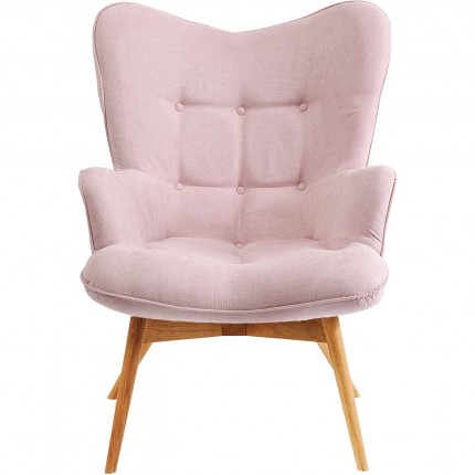 Fauteuil Vicky rose Kare Design