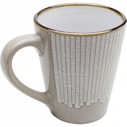 Mugs Amalia set de 4 gris Kare Design