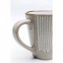 Mugs Amalia set de 4 gris Kare Design